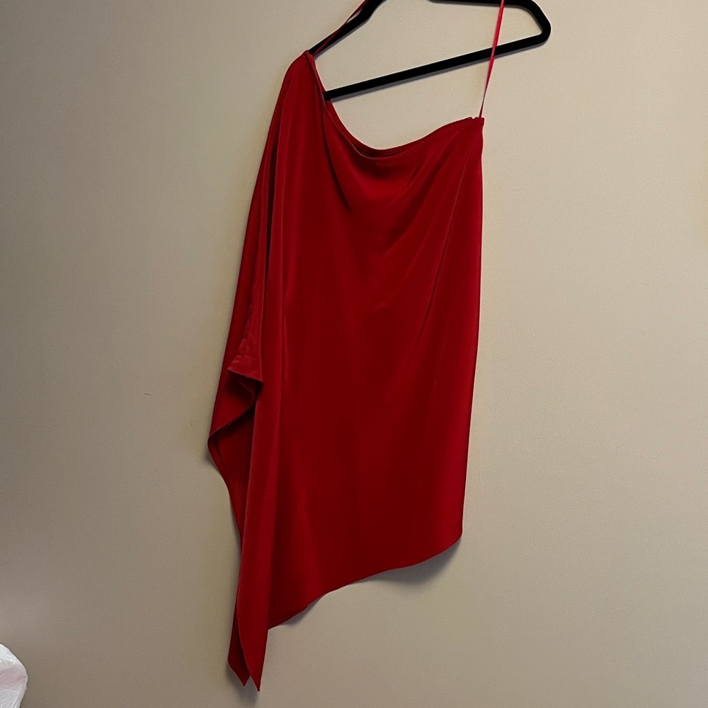 JAYGODFREY Red Asymmetrical Dress